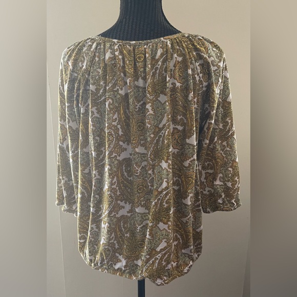 MICHEAL Micheal Kors Paisley Print Top Size 1X - Picture 5 of 11